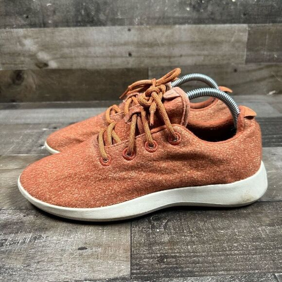 Allbirds Women’s Size 10 Wool Runner Athletic Shoes Rust Orange Comfort Sneakers - Picture 6 of 9